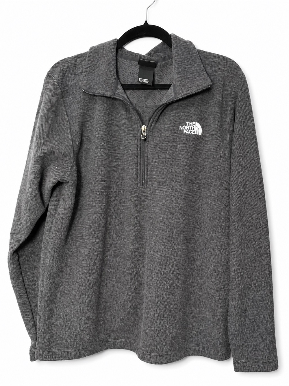 The North Face Men’s Charcoal Gray Half-Zip Pullover Sweater